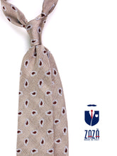 Cravatta 3 pieghe TRENT seta\cotone beige