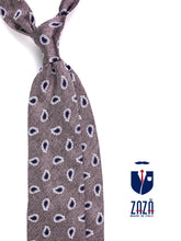 Cravatta 3 pieghe TRENT seta\cotone marrone
