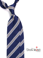 Cravatta 3 pieghe VERTUS in seta jacquard Blu