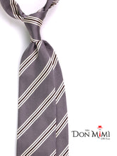 Cravatta 3 pieghe VERTUS in seta jacquard Grigio