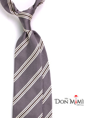 Cravatta 3 pieghe VERTUS in seta jacquard Grigio