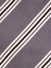 Cravatta 3 pieghe VERTUS in seta jacquard Grigio