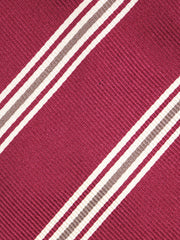 Cravatta 3 pieghe VERTUS in seta jacquard Rosa