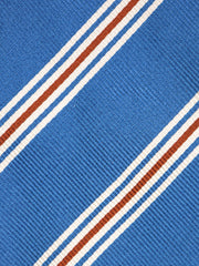 Cravatta 3 pieghe VERTUS in seta jacquard Turchese