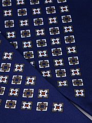 Twilly blu scuro in seta twill VICKY