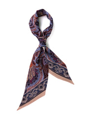 Foulard Twilly double face Beige in lana stampata WOOLLY