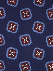 Cravatta 3 pieghe blu in seta madder ZARD