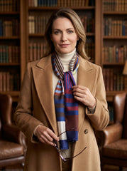 Sciarpa multicolor in pura seta stampata TERESA