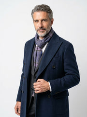Sciarpa blu in cashmere GESTIX