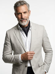 Ascot uomo in pura seta VADENA Nero