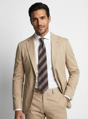 Cravatta 3 pieghe ROSARY seta\cotone marrone