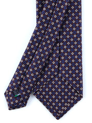 Cravatta bordeaux 3 Pieghe BEATRYCE in seta stampata