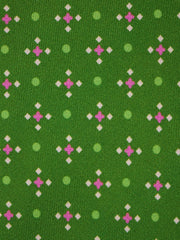 Cravatta Ofelia in seta stampata Verde - Particolare