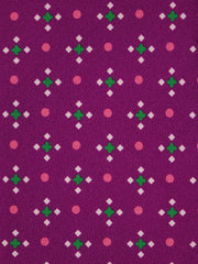 Cravatta fucsia OFELIA in seta stampata - PARTICOLARE