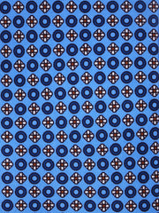 Cravatta celeste 3 Pieghe BEATRYCE in seta stampata