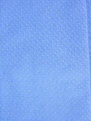 Cravatta celeste 3 Pieghe avorio in seta tessuta FANSTA