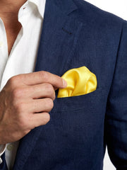 Fazzoletto da taschino in seta CALISTA Giallo