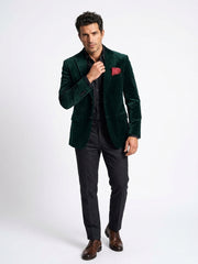 Portaocchiali rosso in seta jacquard LORENO