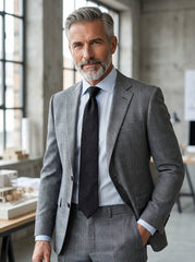 Cravatta 3 pieghe sfoderata FARMA in pura seta shantung nera