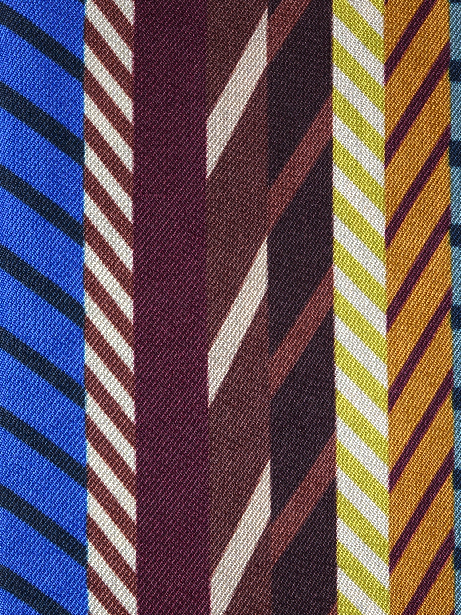Foulard bandeau marrone in seta stampata PIPER