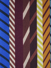 Foulard bandeau marrone in seta stampata PIPER