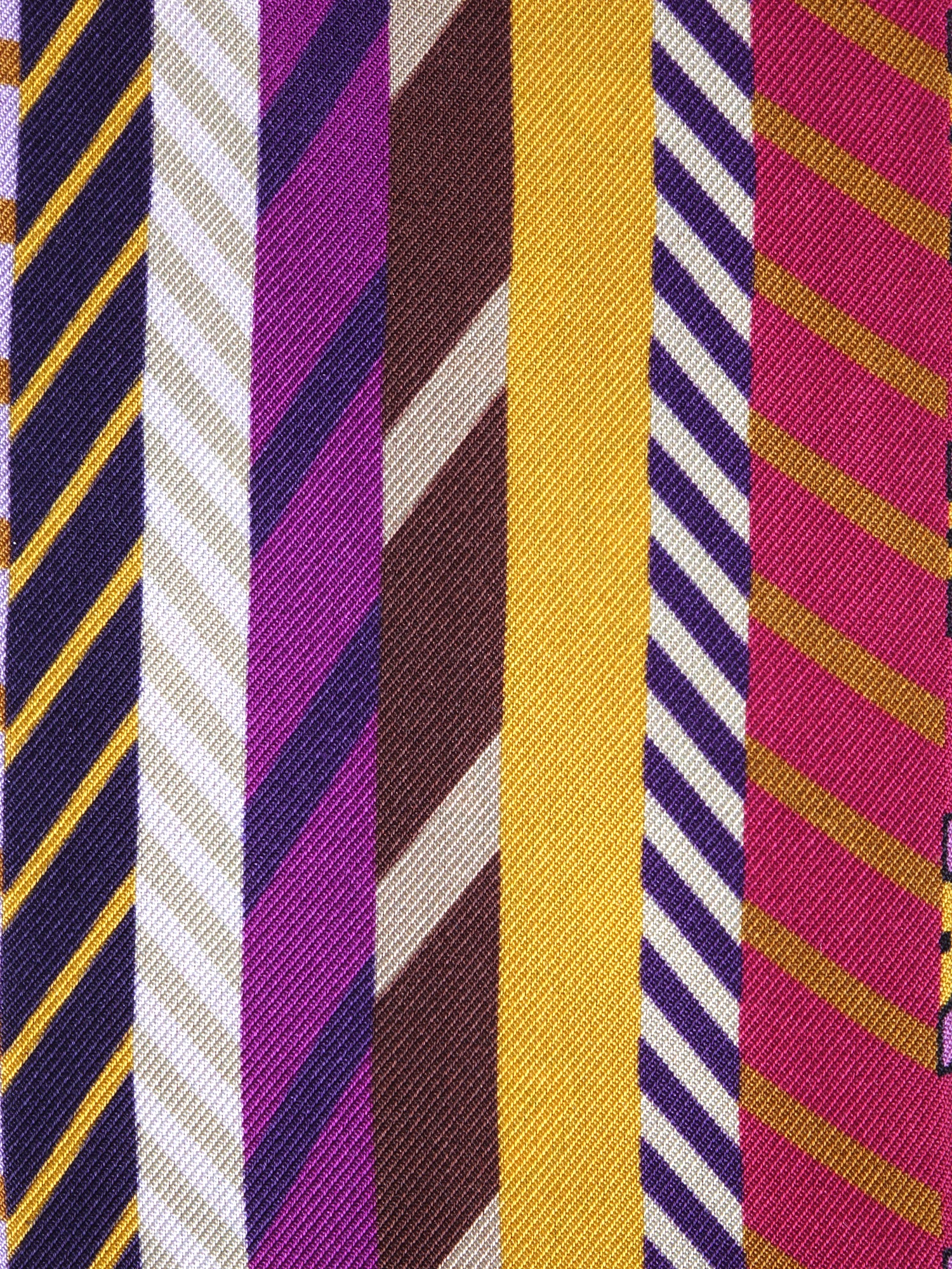 Foulard bandeau fucsia in seta stampata PIPER