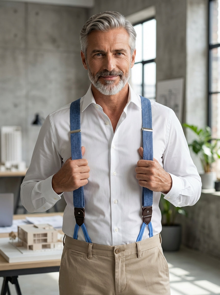 Bretella a Y in elastico con lacci e clip ELASTIC Jeans