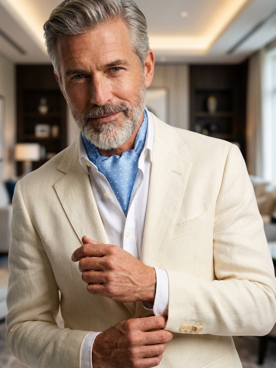 Ascot uomo VADENA Celeste