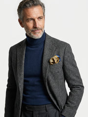 Fazzoletto da taschino giallo XL in seta twill HAVOCK