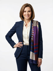 Sciarpa multicolor in pura seta stampata TERESA