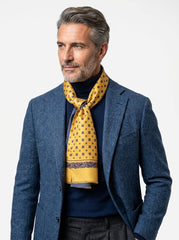 Sciarpa giallo doppiata in seta\Modal  SPORTY