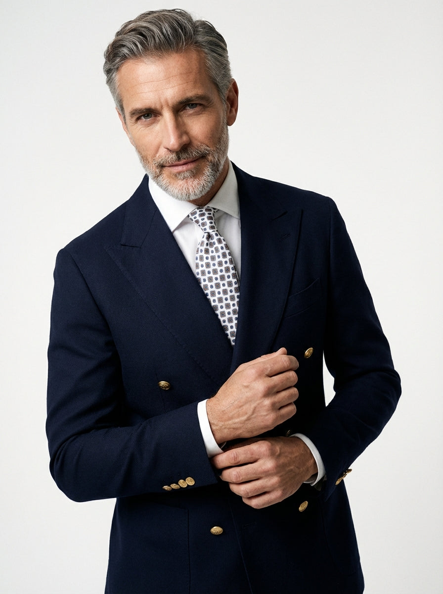 Cravatta 3 pieghe GIANGY seta madder bianco