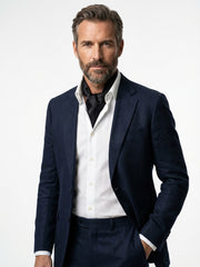 Ascot uomo CALISTA 100% SETA TWILL Nero