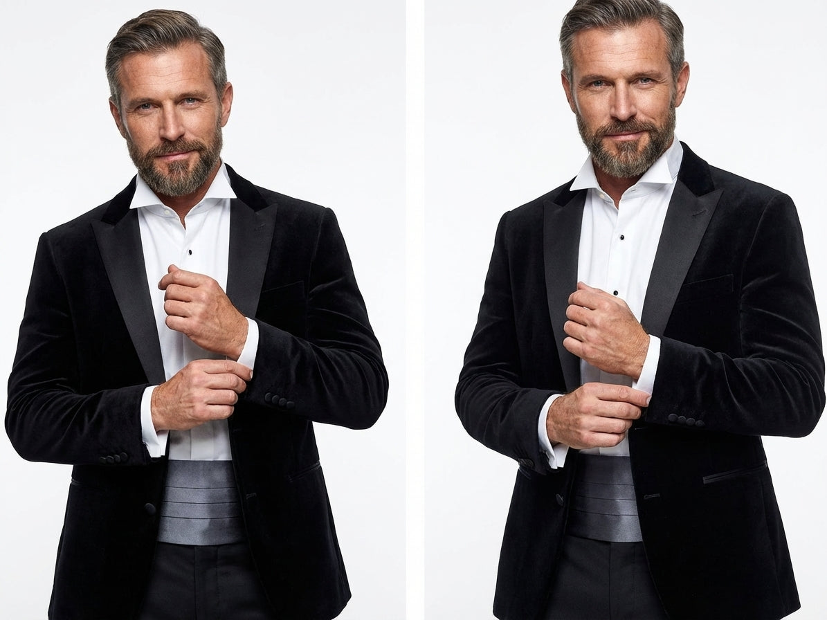 Fascia da Smoking Grigio Scuro AMANTEA in seta raso