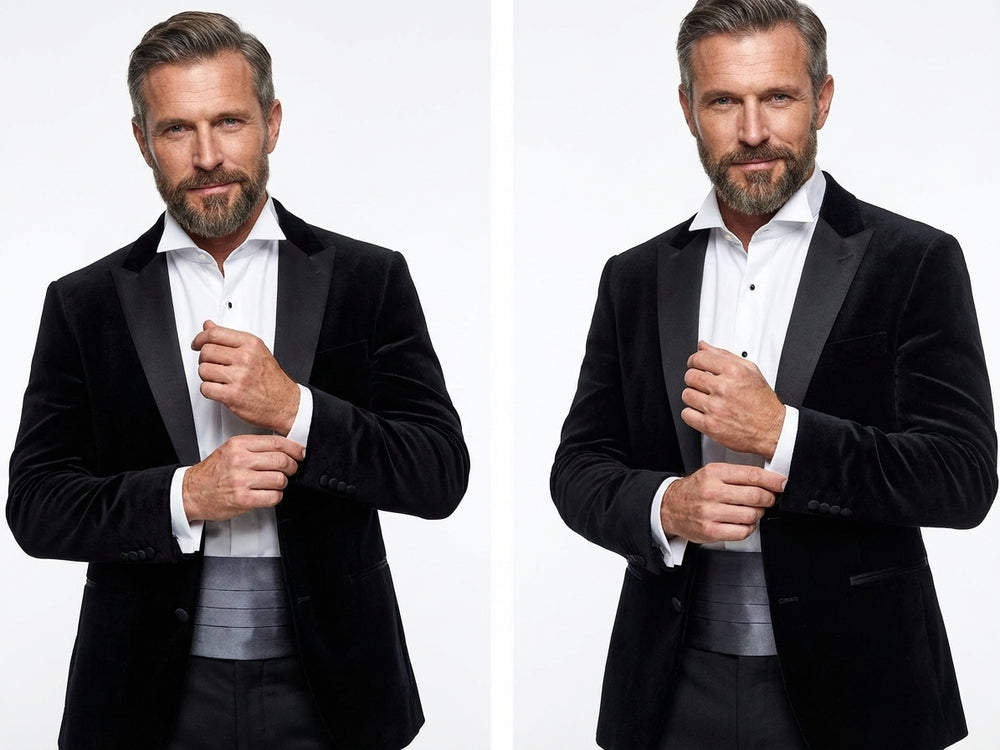 Fascia da Smoking Grigio Scuro AMANTEA in seta raso
