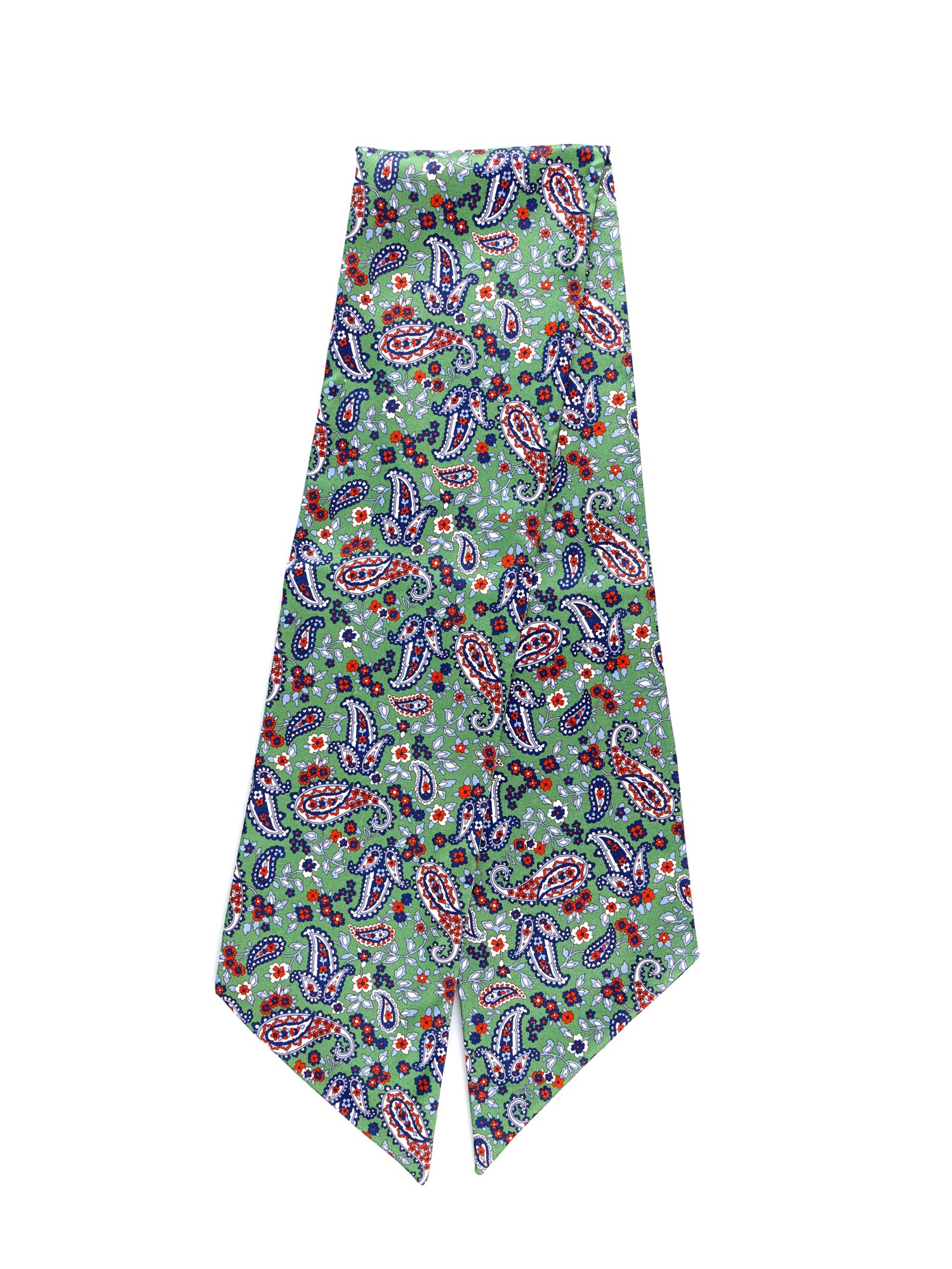 Foulard twilly verde chiaro in seta panama ABISSO