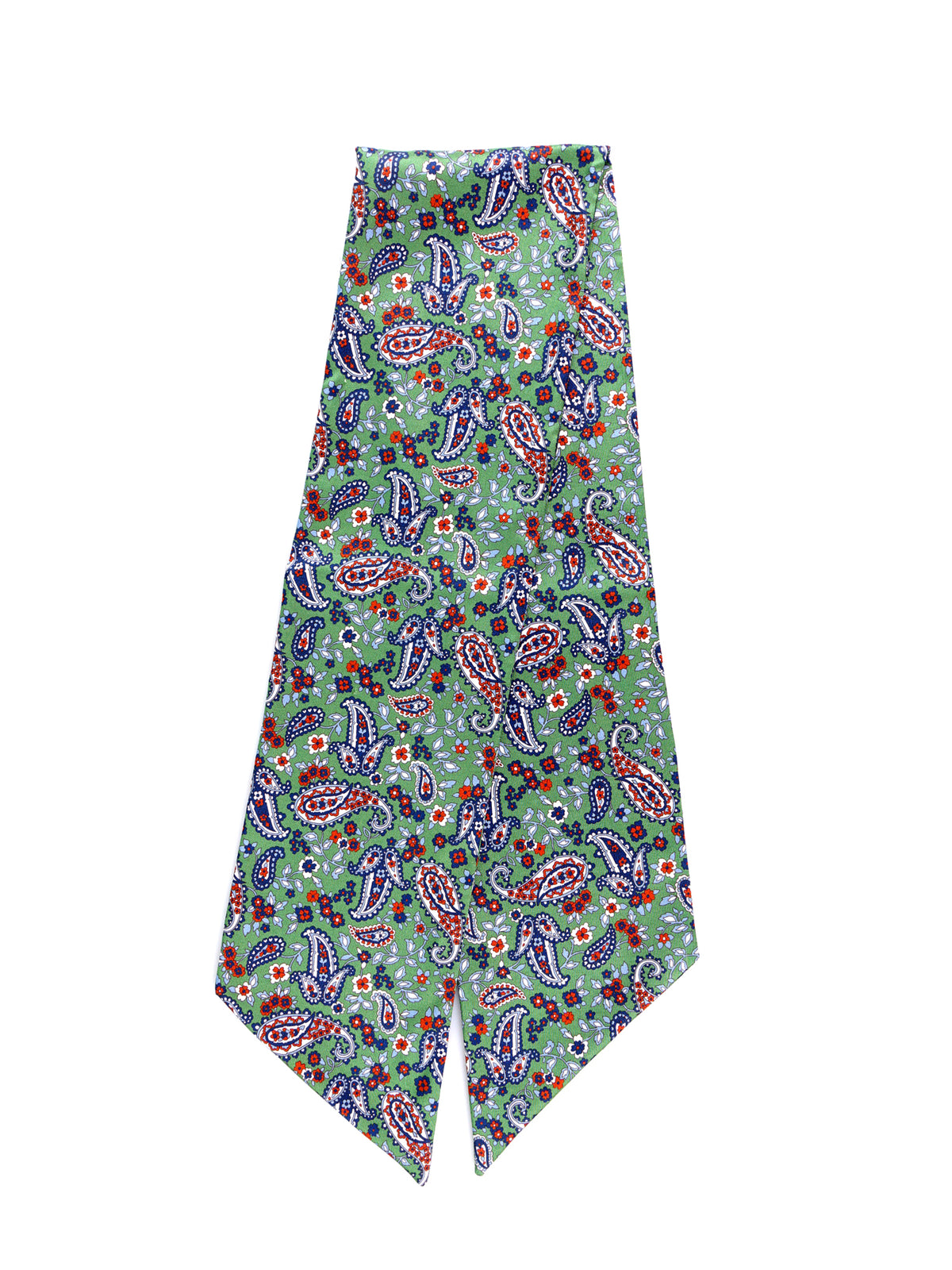 Foulard twilly verde chiaro in seta panama ABISSO