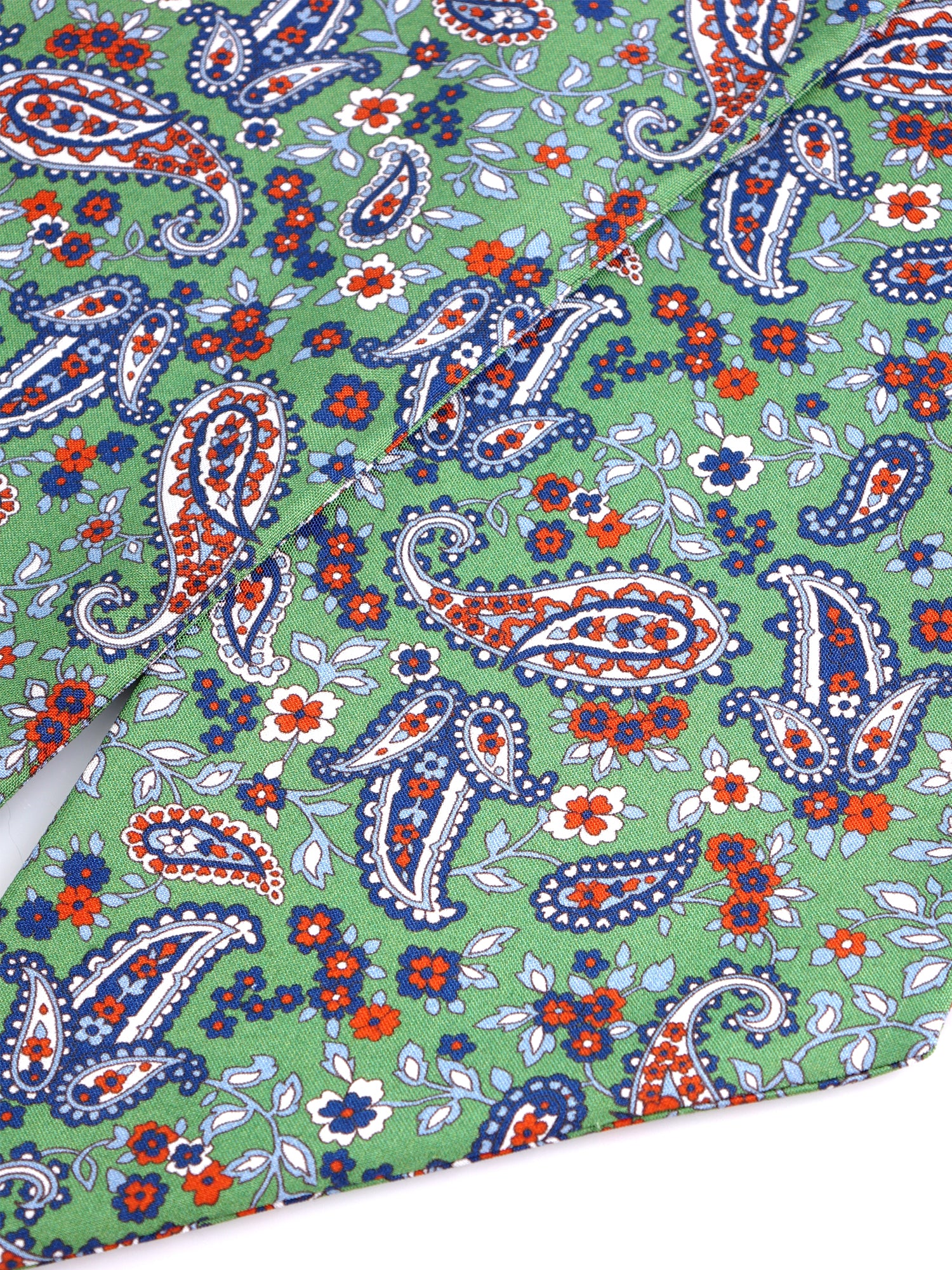 Foulard twilly verde chiaro in seta panama ABISSO