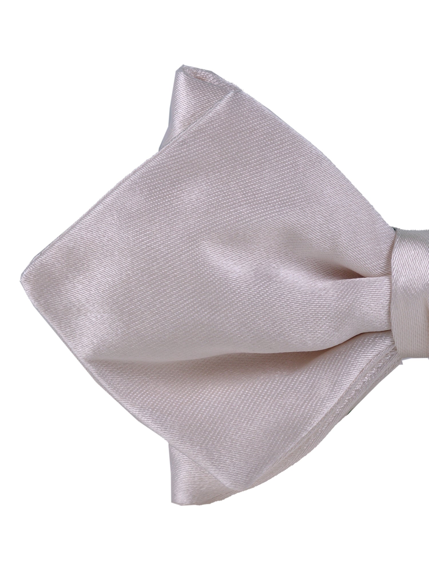 Papillon alto bianco a punta già annodato AMANTEA in seta raso