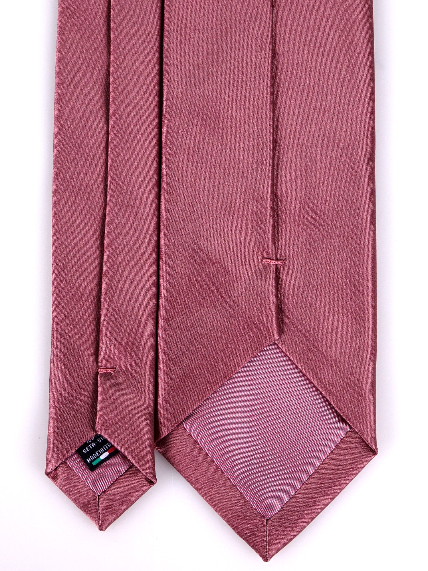 Cravatta 3 pieghe AMANTEA seta raso rosa