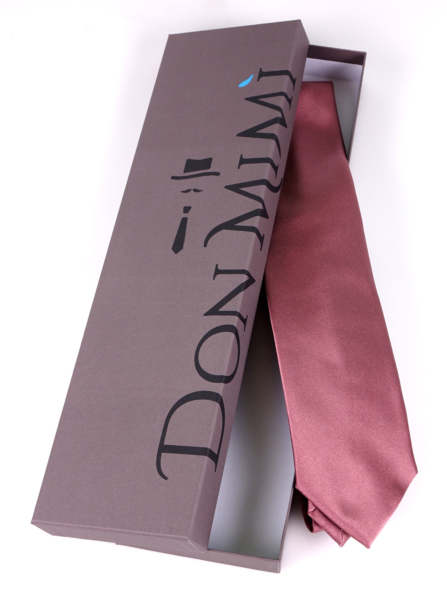 Cravatta 3 pieghe AMANTEA seta raso rosa