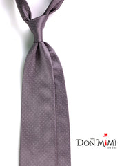 Cravatta 3 Pieghe grigio ARGENTIO seta tessuto