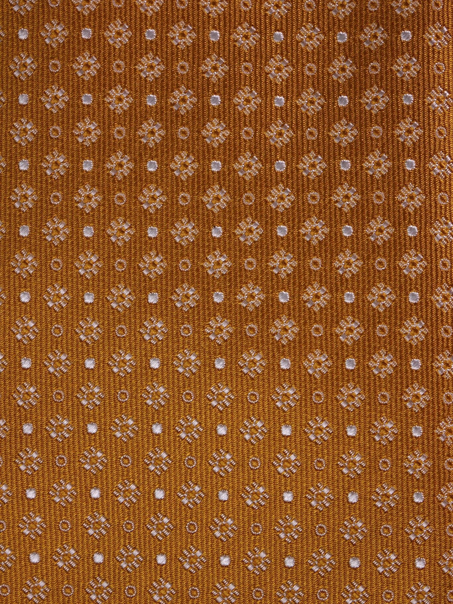 Cravatta 3 Pieghe oro AURA seta tessuto