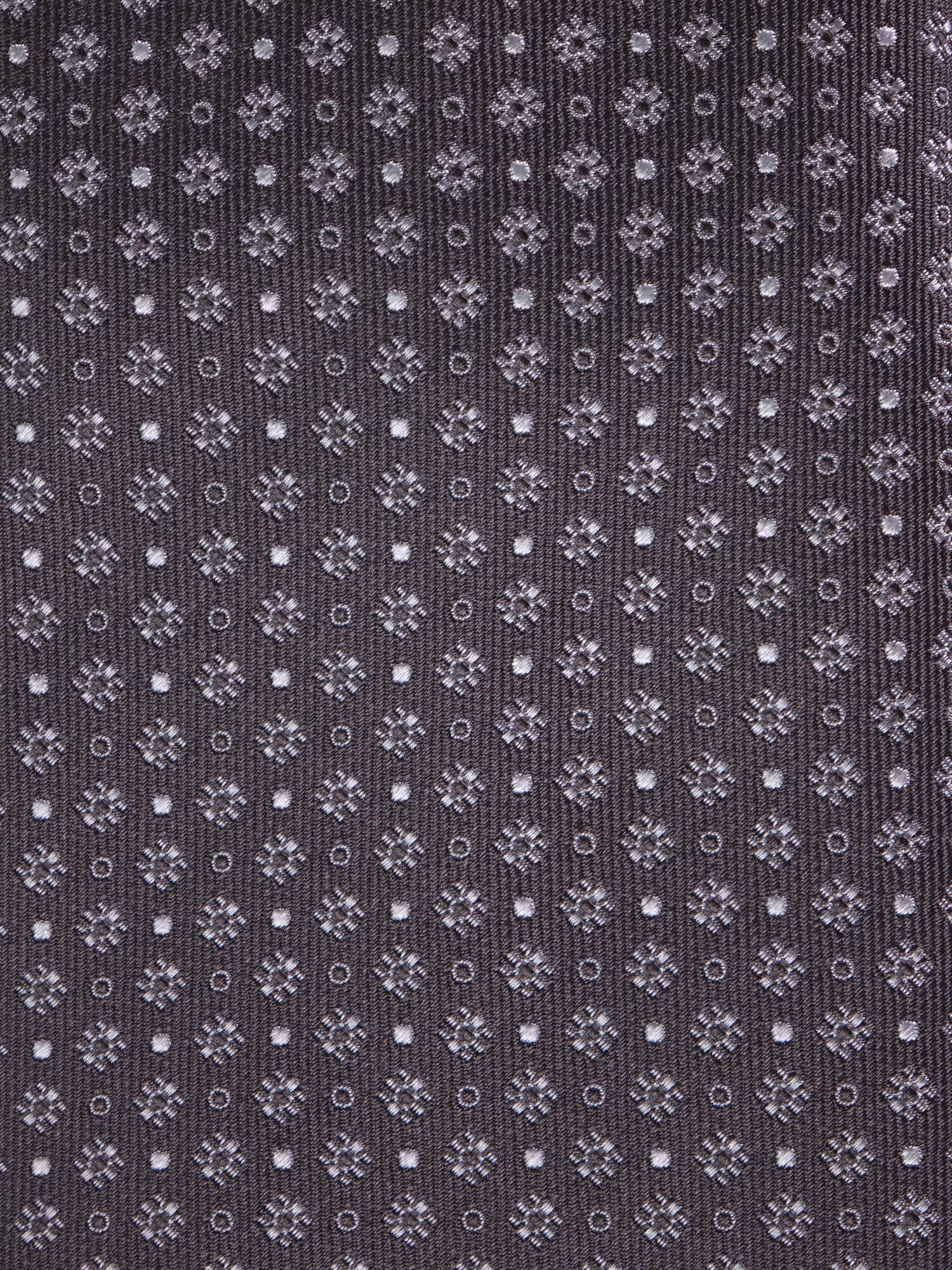 Cravatta 3 Pieghe grigio AURA seta tessuto