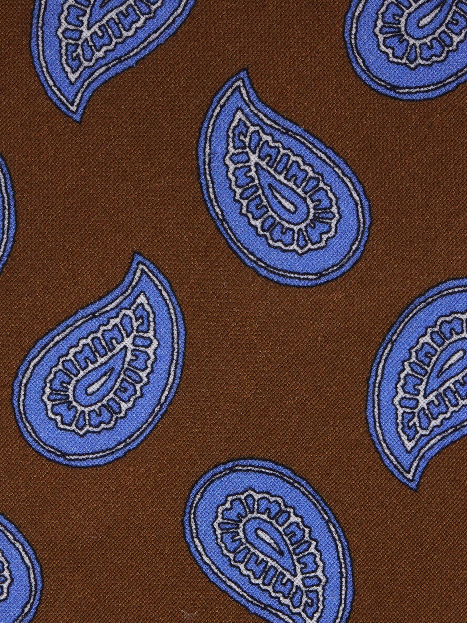 Cravatta 3 pieghe sfoderata BANE seta\lino marrone chiaro