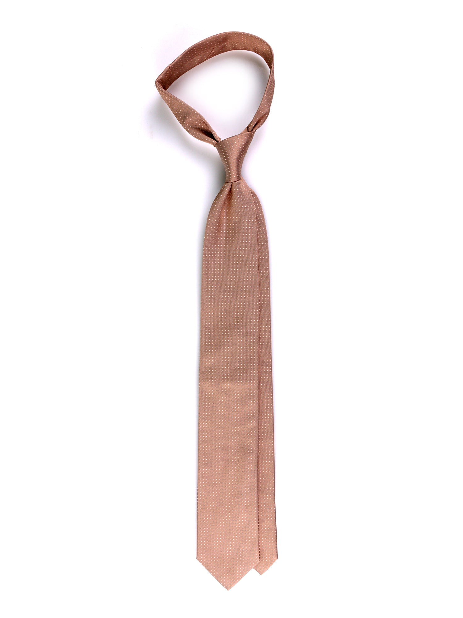 Cravatta 3 pieghe BEER seta tessuta beige