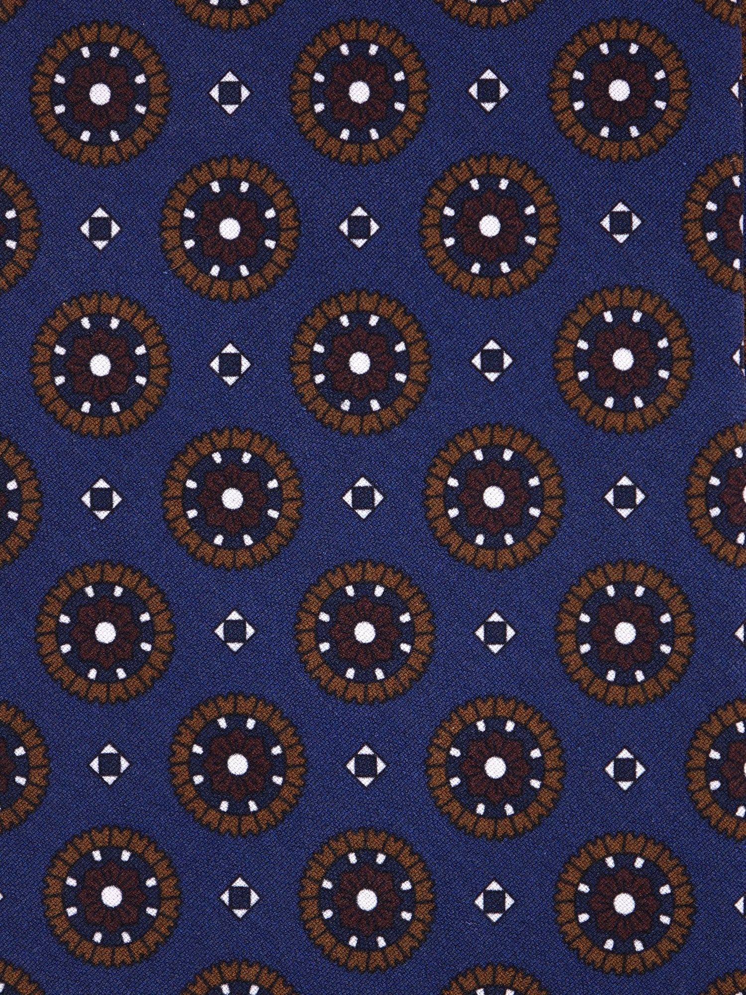Cravatta 3 pieghe blu in seta madder BILLY