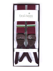 Bretella a Y in elastico con lacci e clip ELASTIC Bordeaux