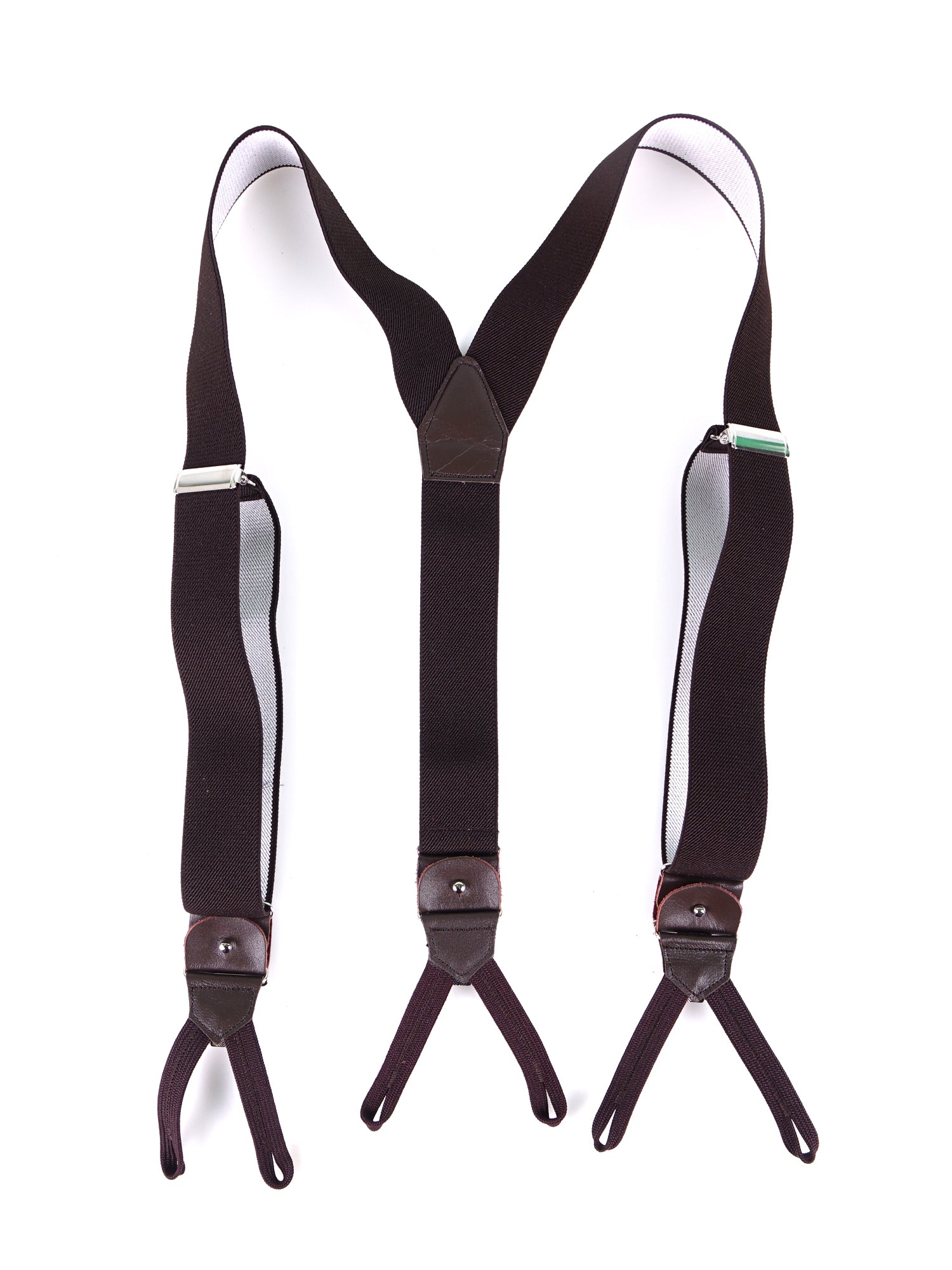 Elastic Y-brace with laces and clips ELASTIC Blue