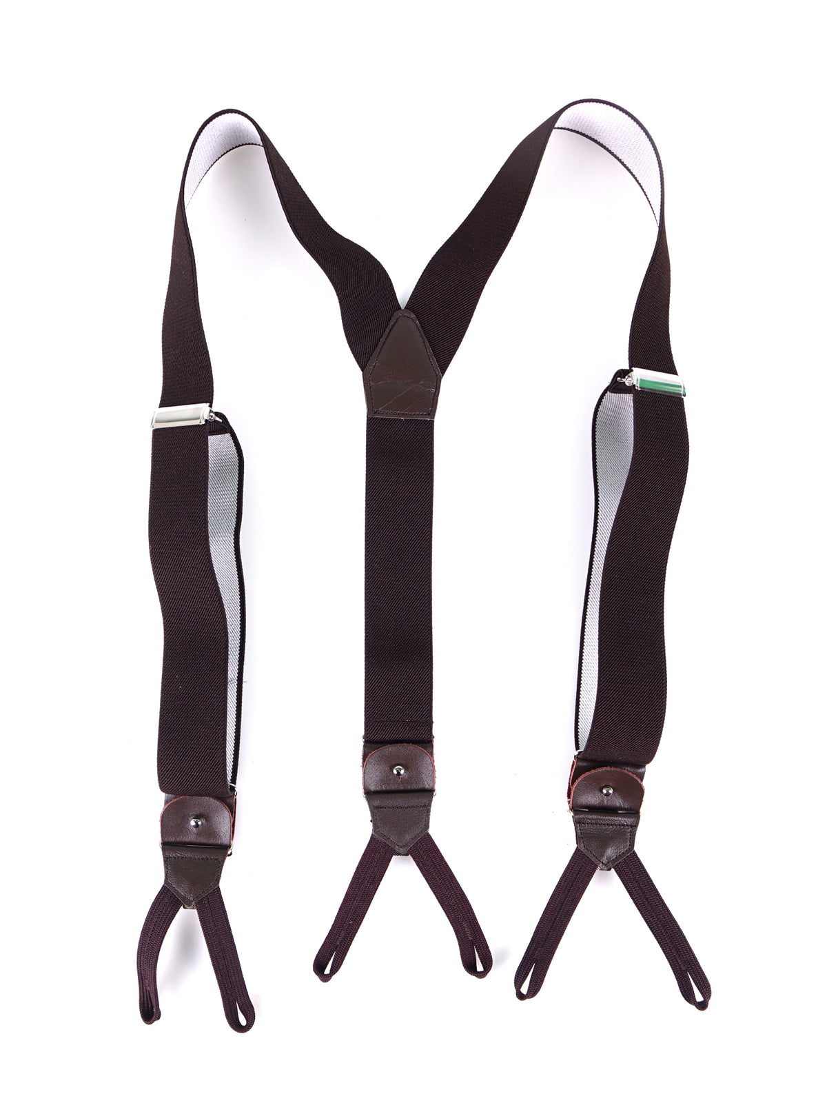 Elastic Y-brace with laces and clips ELASTIC Blue